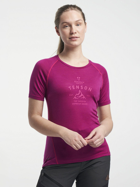 Tenson dámské vlněné triko TENSON Himalaya Wool Tee W fialové