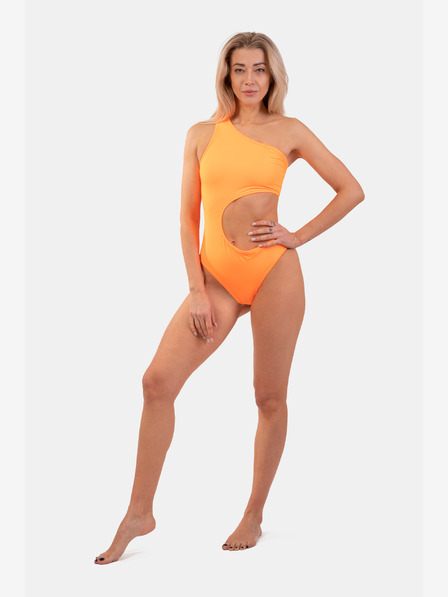 Nebbia Oranžové Asymmetric monokini na jedno rameno 458