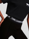 Karl Lagerfeld Černé dámské legíny KARL LAGERFELD Logo