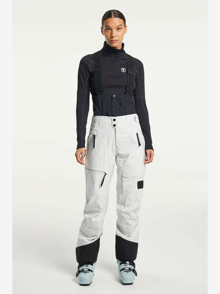 Tenson dámské lyžařské a skialpové membránové kalhoty TENSON Shibui Shell Pants W světle šedé