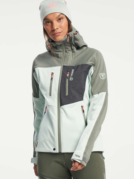 Tenson dámská skialpová softshellová bunda TENSON Touring Softshell W světle zelená