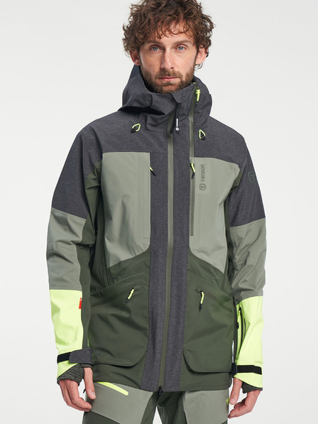 Tenson pánská skialpová membránová bunda TENSON Touring Shell Jacket M tmavě zelená