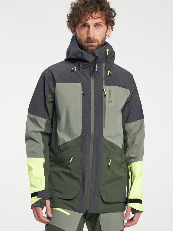 Tenson pánská skialpová membránová bunda TENSON Touring Shell Jacket M tmavě zelená