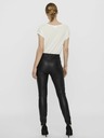 Vero Moda Černé dámské koženkové skinny fit legíny VERO MODA Gaya
