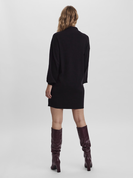 Vero Moda Černé svetrové šaty VERO MODA Nancy