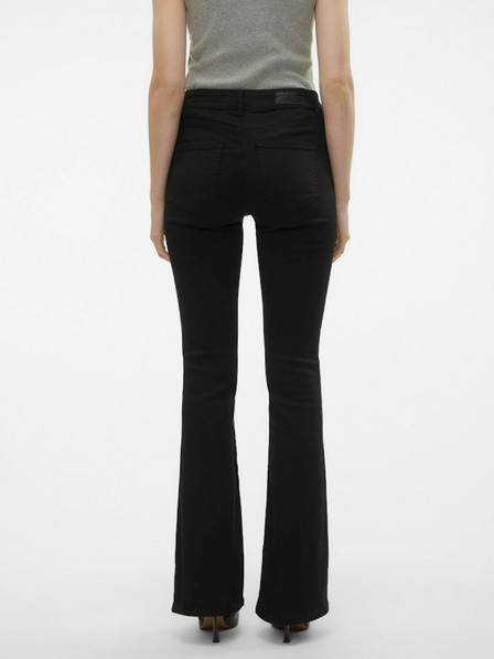 Vero Moda Černé dámské flared fit džíny Vero Moda Flash