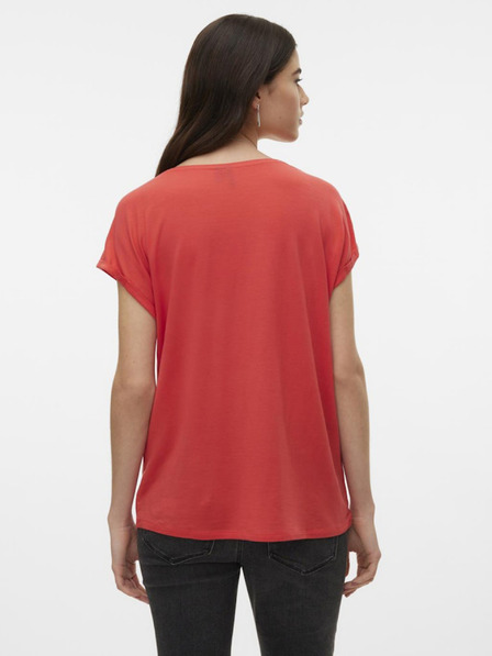 Vero Moda Červené dámské tričko Vero Moda Ava