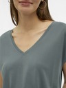 Vero Moda Zelené dámské tričko VERO MODA Filli