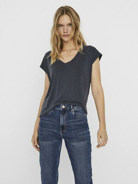 Vero Moda Tmavě modré dámské tričko Vero Moda Filli