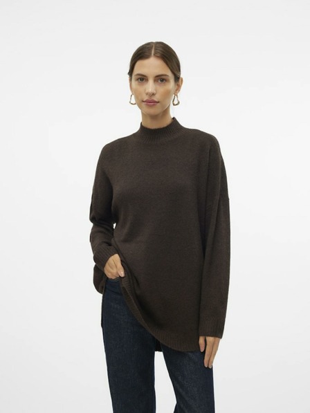 Vero Moda Hnědý dámský svetr Vero Moda Plaza