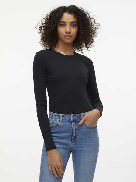 Vero Moda Černé dámské tričko Vero Moda Chloe