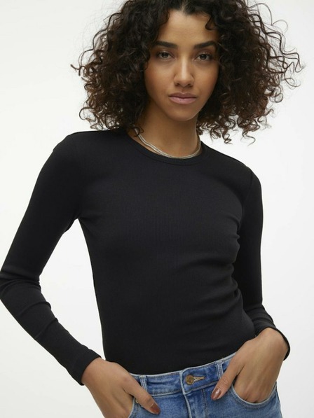 Vero Moda Černé dámské tričko Vero Moda Chloe