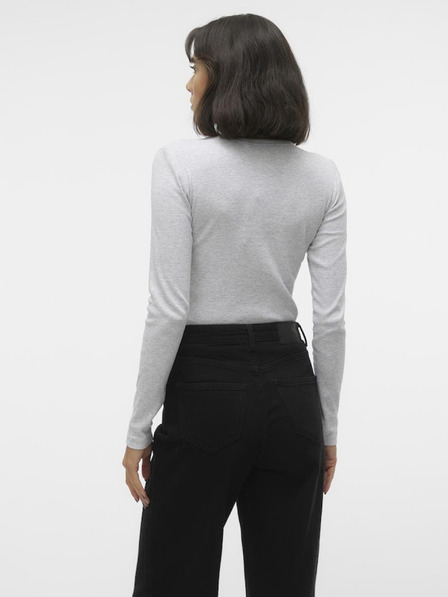 Vero Moda Světle šedé dámské tričko Vero Moda Chloe