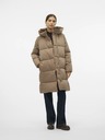 Vero Moda Hnědý dámský prošívaný kabát Vero Moda Stella