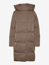 Vero Moda Hnědý dámský prošívaný kabát Vero Moda Stella