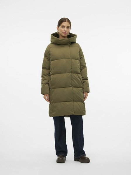 Vero Moda Khaki dámský prošívaný kabát Vero Moda Stella