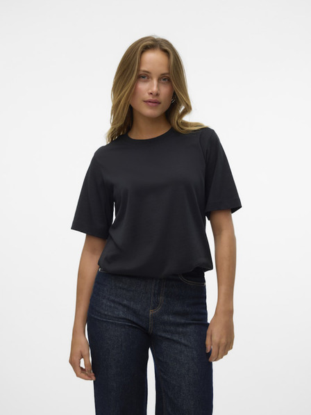 Vero Moda Černé dámské tričko Vero Moda Demi