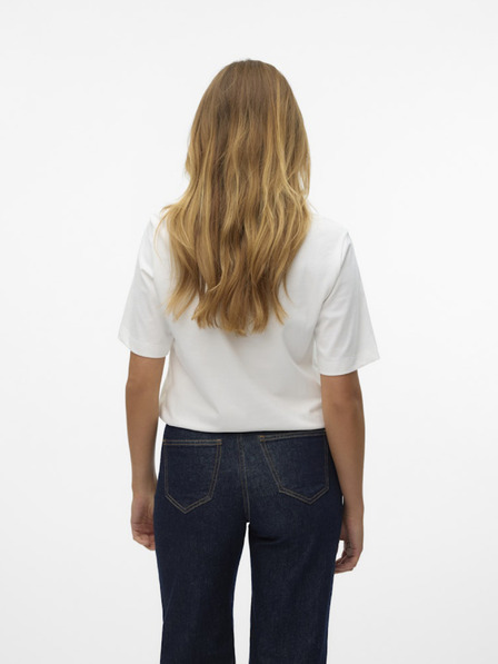 Vero Moda Bílé dámské tričko Vero Moda Demi