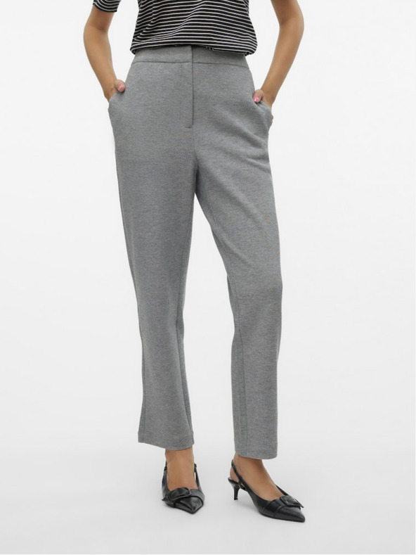 Vero Moda Šedé dámské kalhoty Vero Moda Julia