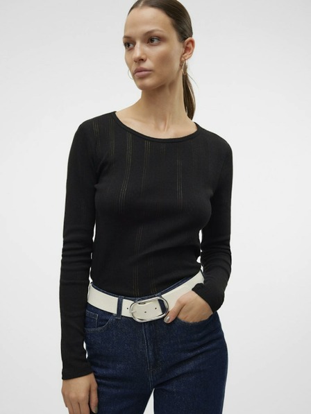 Vero Moda Černé dámské tričko Vero Moda Lisa