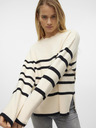 Vero Moda Černo-krémový dámský pruhovaný svetr Vero Moda Saba