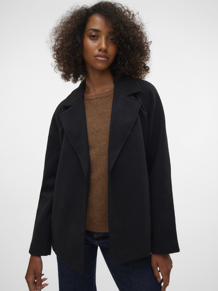 Vero Moda Černý dámský krátký kabát Vero Moda Fortuneaya