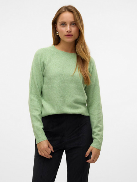 Vero Moda Světle zelený dámský svetr Vero Moda Doffy