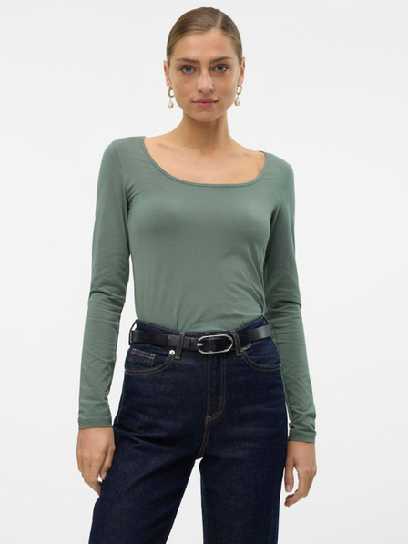 Vero Moda Zelené dámské tričko Vero Moda Lulu