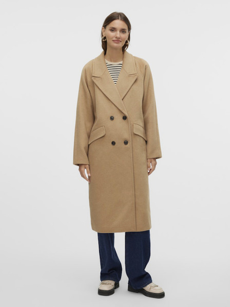 Vero Moda Béžový dámský kabát Vero Moda Harper