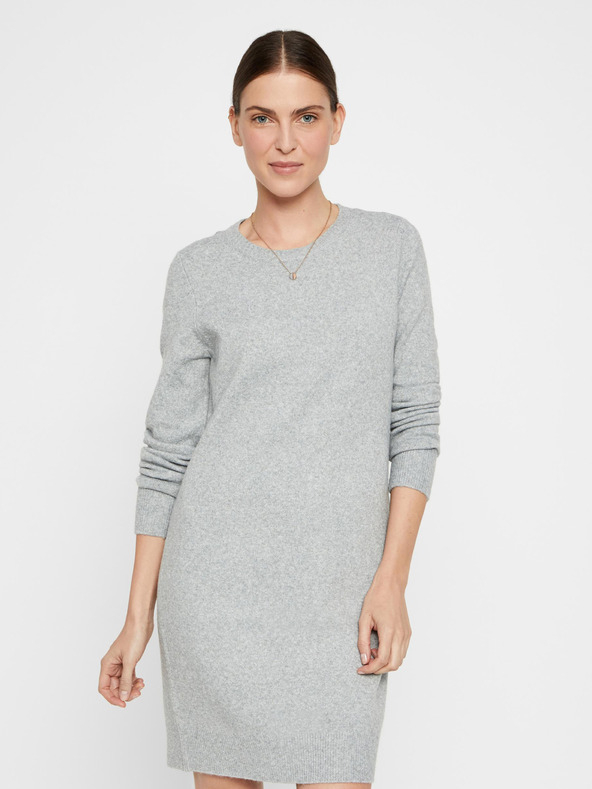 Vero Moda Světle šedé svetrové šaty VERO MODA Doffy