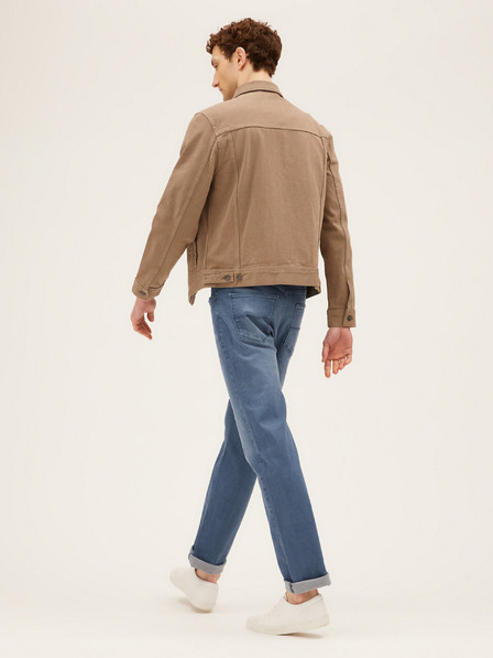 Marks & Spencer Modré pánské straight fit džíny Marks & Spencer