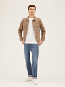 Marks & Spencer Modré pánské straight fit džíny Marks & Spencer
