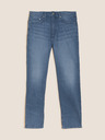 Marks & Spencer Modré pánské straight fit džíny Marks & Spencer