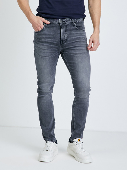 Guess Šedé pánské skinny fit džíny Guess Chris