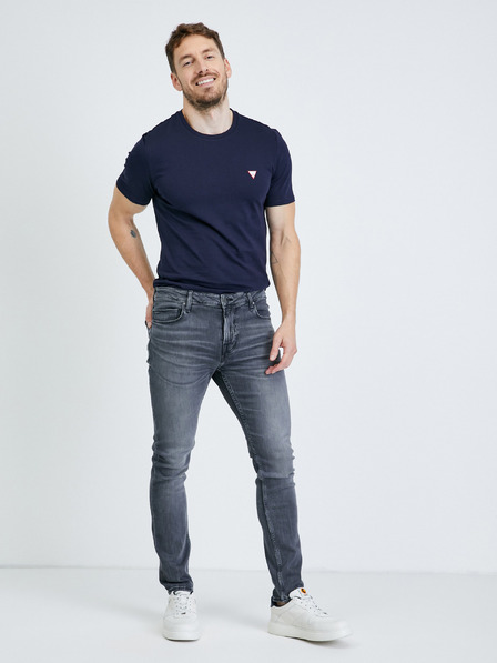 Guess Šedé pánské skinny fit džíny Guess Chris