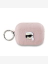 Karl Lagerfeld Karl Lagerfeld PU Embossed Karl Head Pouzdro pro AirPods Pro 2 Pink