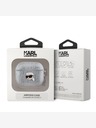Karl Lagerfeld PU Embossed Karl Head Pouzdro pro AirPods 3 Silver Karl Lagerfeld