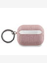 Karl Lagerfeld Karl Lagerfeld PU Embossed Karl Head Pouzdro pro AirPods Pro Pink