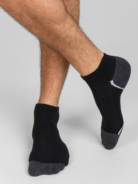 DIM Sada tří pánských sportovních ponožek v černé barvě Dim SPORT IN-SHOE 3x