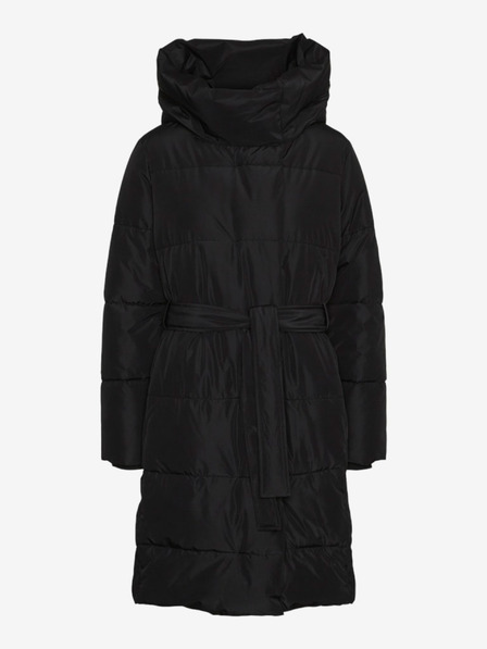 Vero Moda Černý dámský prošívaný kabát Vero Moda Leoniekate