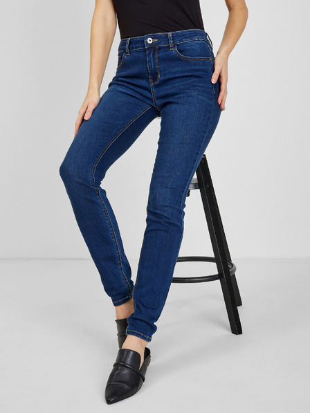 Orsay Tmavě modré dámské skinny fit džíny ORSAY