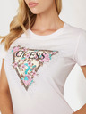 Guess Světle růžové dámské tričko s logem Guess