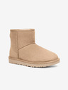 UGG Béžové dámské semišové sněhule UGG Classic Mini II