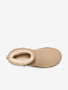 UGG Béžové dámské semišové sněhule UGG Classic Mini II