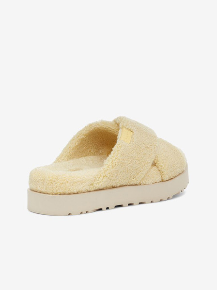 UGG Žluté dámské pantofle z umělého kožíšku UGG