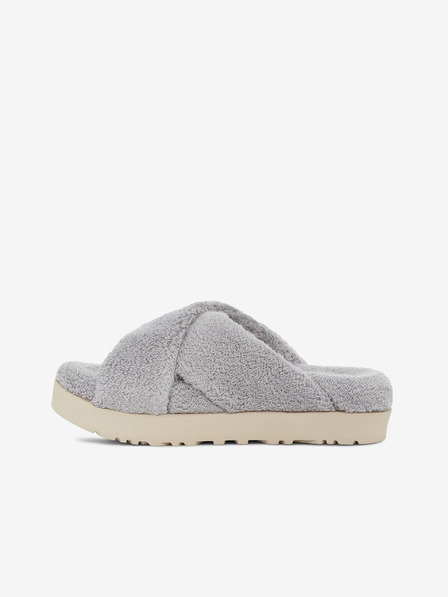UGG Šedé dámské pantofle z umělého kožíšku UGG