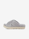 UGG Šedé dámské pantofle z umělého kožíšku UGG