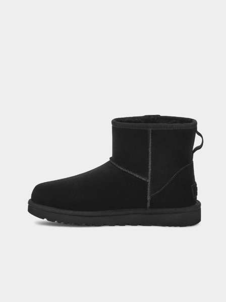 UGG Černé dámské kotníkové semišové sněhule UGG Bailey zip mini