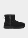 UGG Černé dámské kotníkové semišové sněhule UGG Bailey zip mini