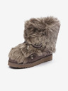 UGG Tmavě hnědé dámské semišové sněhule s ovčí vlnou UGG Classic Mini II
